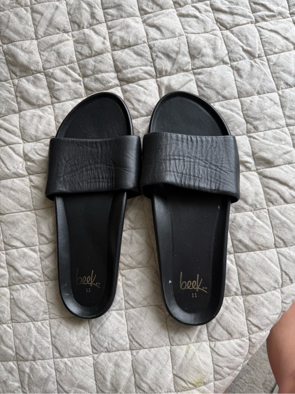 beek Black Slide Sandals for Women